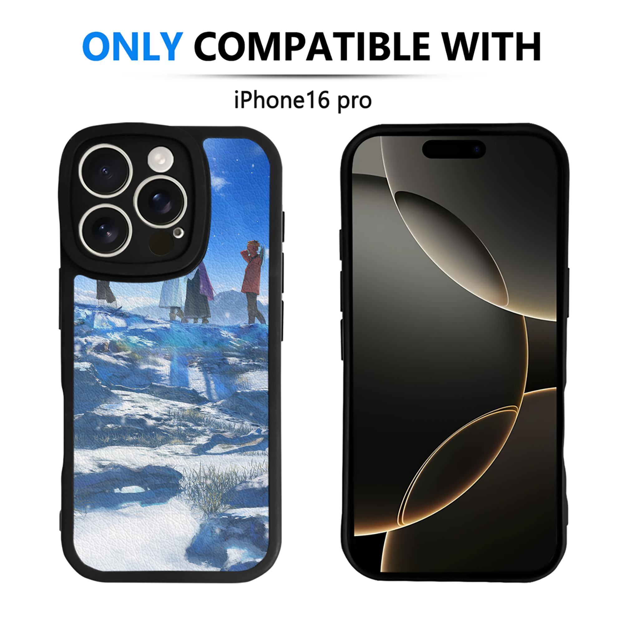 （画像用） 葬送のフリーレン Frieren 【iPhone 16シリーズ対応】シリコンスマホケース（レザー調） 材質：シリコン